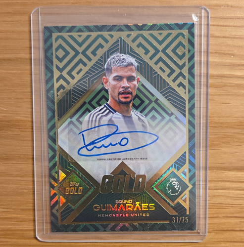 Topps bruno guimarães gold - bruno,
