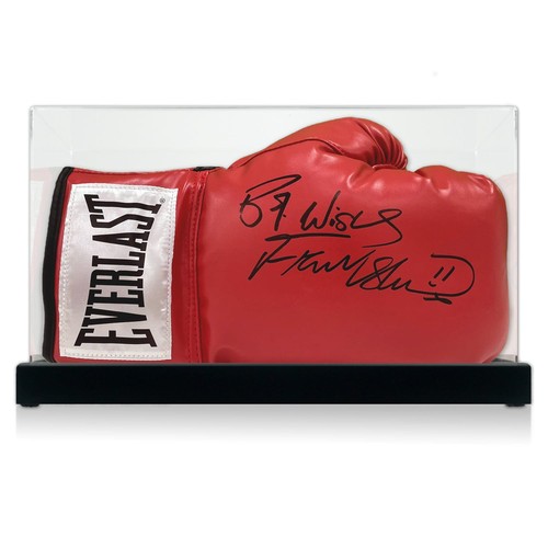 Roter boxhandschuh signiert - boxhandschuh,